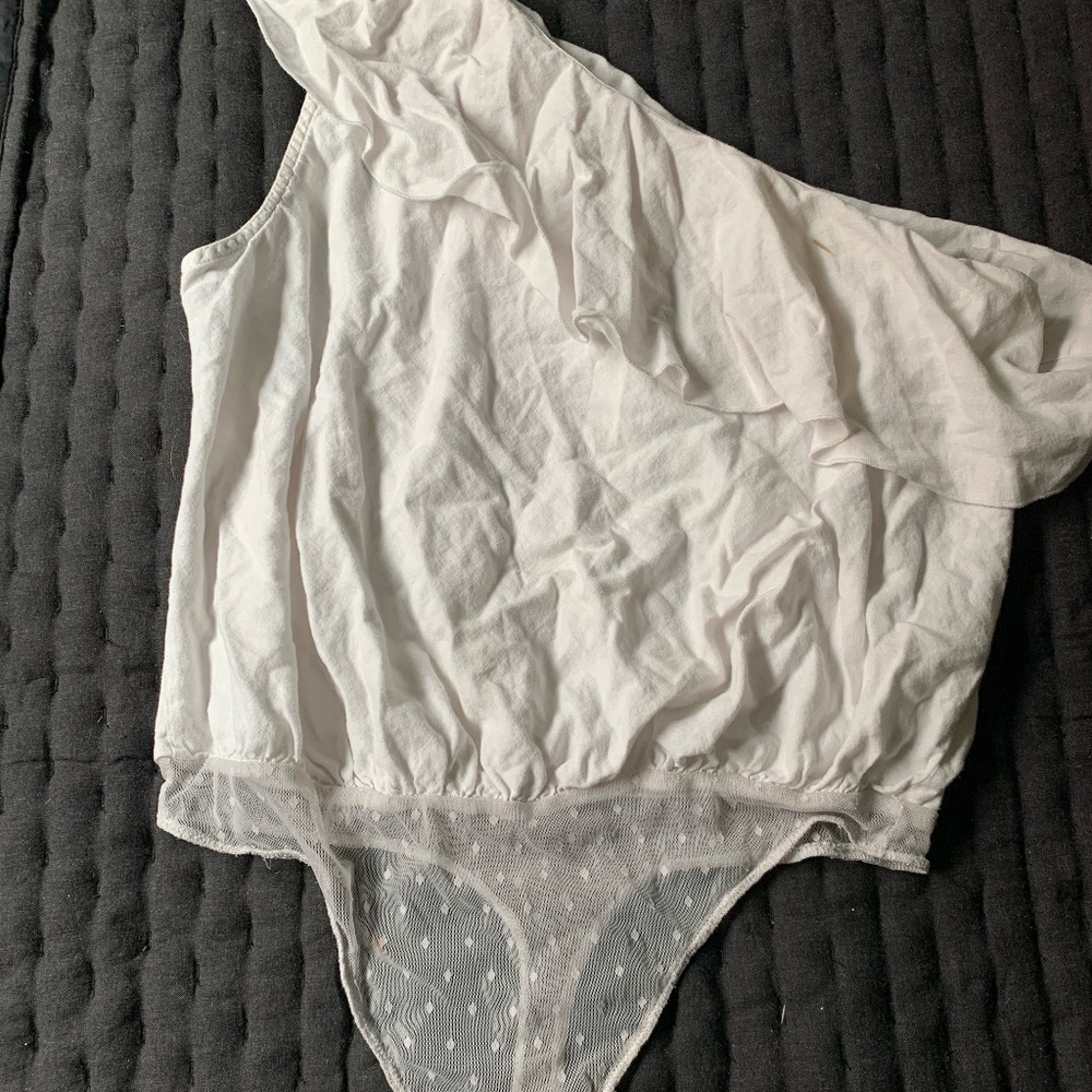 Free People Ruffle Bodysuit